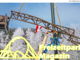 Aufbau des Themenbereichs „Sonnenbucht“ in FANTASIA (Januar 2025)